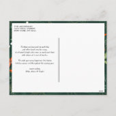 2025はっきりしたタイポグラフィ縦型写真新年 シーズンポストカード (裏面)