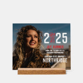 2025はっきりした年モダン写真卒業クラス アクリルサイン (正面)