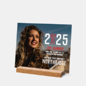 2025はっきりした年モダン写真卒業クラス アクリルサイン (傾斜)