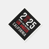 2025はっきりした年モダン級 スタンダードカクテルナプキン (角)