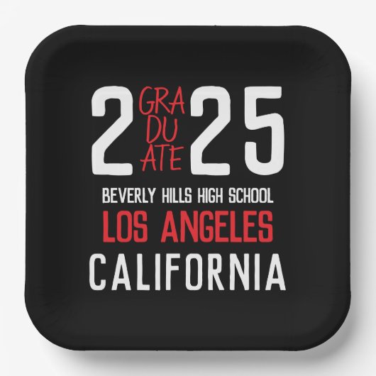 2025はっきりした年モダン級 ペーパープレート (正面)