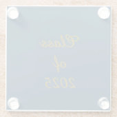 2025または202Xコースターのクラス ガラスコースター (裏面)