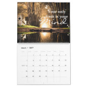 2025やる気を起こさせる引用文予定表 カレンダー (3月 2027)