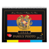 2025アルメニア国旗と新年の幸せ，アルメニアの写真 カレンダー (カバー)