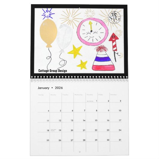 2025アートワークカレンダー カレンダー (1月 2026)