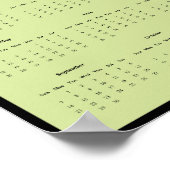 2025イグアナの壁掛けポスター ポスター (角)