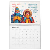 2025ウォールカレンダー – ヴィンテージスタイルおもしろい カレンダー (3月 2027)