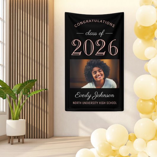 2025エレガントバラ金ゴールドブラックカスタム卒業 横断幕