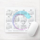 2025エレガント年のカレンダー会社のロゴ マウスパッド (マウス)