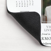 2025エレガント年カスタム事業カレンダー マウスパッド (コーナー)