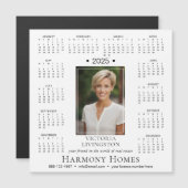2025エレガント年カスタム磁気カレンダー (正面/裏面)