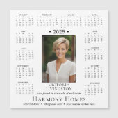 2025エレガント年カスタム磁気カレンダー (正面)