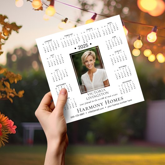 2025エレガント年カスタム磁気カレンダー