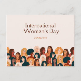 2025エレガント年ベージュ女子デー ポストカード