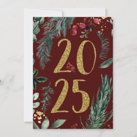 2025エレガント年末年始ホリデーカード シーズンカード (正面)