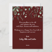 2025エレガント年末年始ホリデーカード シーズンカード (裏面)