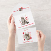 2025オタワ二カ国政府バレンタインデー🐾💖 オールインワン招待状 (貼ってはがせる)