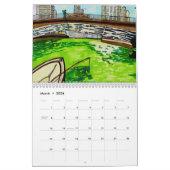 2025オリジナルのアートワークスケッチカレンダー カレンダー (3月 2026)