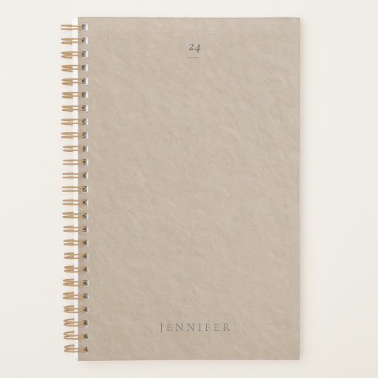 2025カスタマイズ可能なミニマリスト プランナー手帳 (正面)