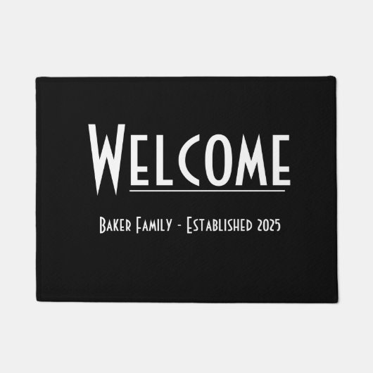 2025カスタマイズ可能なWelcome Mat SM ドアマット (正面)