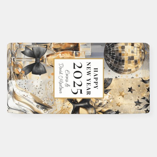 2025カスタマイズ年初めのお祝い 横断幕 (横)