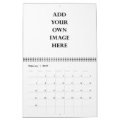 2025カスタマイズ年 カレンダー (2月 2027)