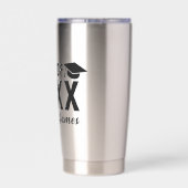 2025カスタムはっきりした年モダン卒業のクラス 保温保冷タンブラー (背面)