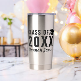 2025カスタムはっきりした年モダン卒業のクラス 保温保冷タンブラー