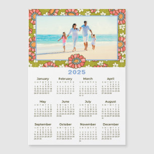 2025カスタムフォトレトロフローラカレンダー