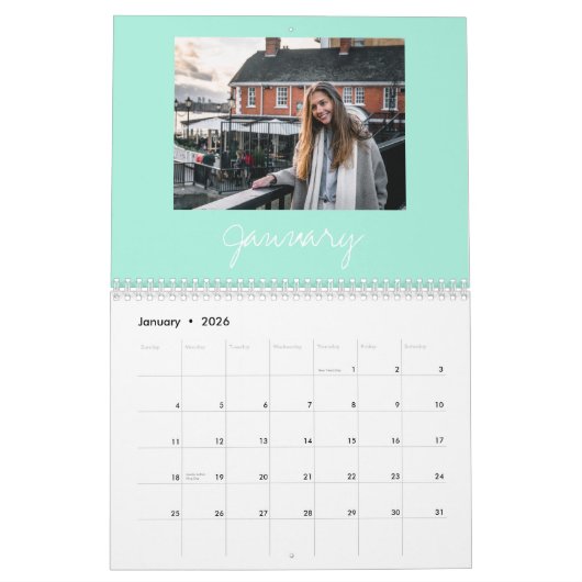 2025カスタム年の家族の写真が自分の写真を作成 カレンダー (1月 2026)