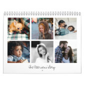 2025カスタム年の家族の写真が自分の写真を作成 カレンダー (カバー)