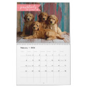2025カスタム年の犬の写真1枚/月かわいい カレンダー (2月 2026)