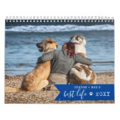 2025カスタム年の犬の写真1枚/月かわいい カレンダー (カバー)