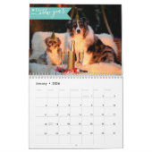 2025カスタム年の犬の写真1枚/月かわいい カレンダー (1月 2026)