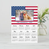 2025カスタム年アメリカ国旗の愛国心 シーズンカード (スタンド正面)