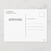 2025カスタム年フォトファモダンミリ12ヶ月カレンダー シーズンポストカード (裏面)