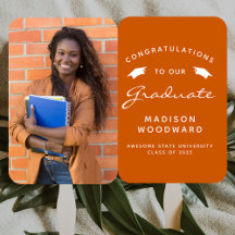 2025カスタム年写真燃えオレンジ白卒業