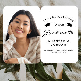 2025カスタム年写真白黒卒業 ハンドファン