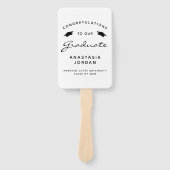 2025カスタム年写真白黒卒業 ハンドファン (正面)