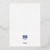 2025カップケーキ&キャップ卒業招待状 箔招待状 (裏面)