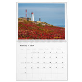 2025カナダカレンダーの灯台 カレンダー (2月 2027)