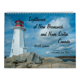2025カナダカレンダーの灯台 カレンダー
