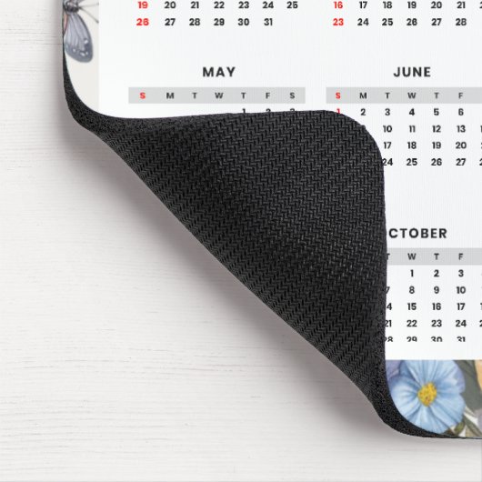 2025カモダンレンダー引用文と名パーソナライズされた前 マウスパッド (コーナー)