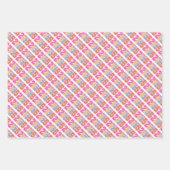 2025カラフル年のパターン ラッピングペーパーシート (正面)