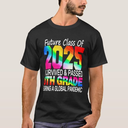 2025カラフル年の授業Schoooへの8年生 Tシャツ (正面)