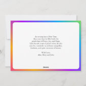 2025カラフル年鮮やか風船おめでとう シーズンカード (裏面)