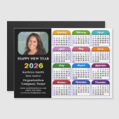 2025カラーカレンダー米国の休日企業の磁気 (正面/裏面)