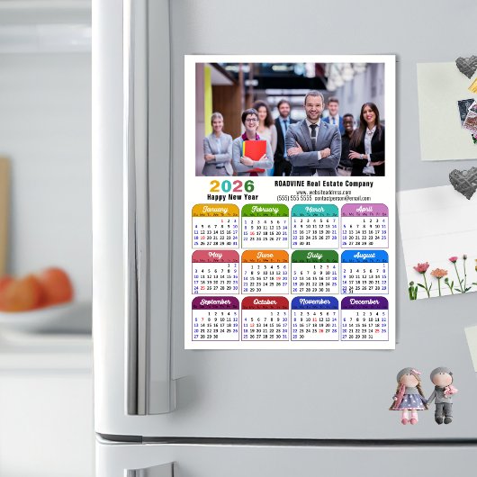 2025カラーカレンダー米国の休日企業の磁気