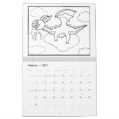 2025カラーリングカレンダー カレンダー (2月 2027)