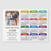 2025カレモダンンダカラフルシック写真磁気 (正面)